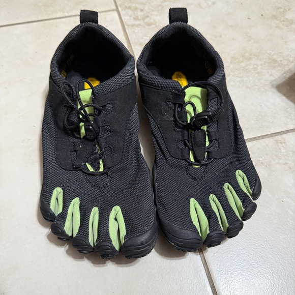 Vibram Five Fingers V-Run Retro Women's black green Barefoot Shoes 37 - Picture 1 of 6